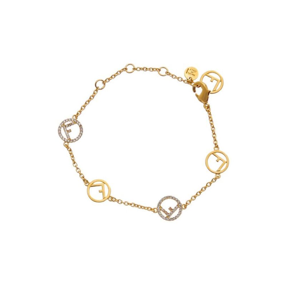 Fendi Crystal F Is Fendi Bracelet, Yellow